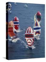 Colorful Sailboats-null-Stretched Canvas