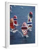 Colorful Sailboats-null-Framed Premium Photographic Print