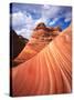 Colorful Sandstone Swirls in the Wave Formation, Paria Canyon, Utah, Usa-Dennis Flaherty-Stretched Canvas