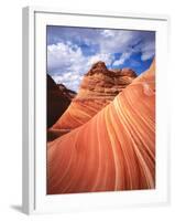 Colorful Sandstone Swirls in the Wave Formation, Paria Canyon, Utah, Usa-Dennis Flaherty-Framed Photographic Print