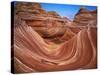 Colorful Sandstone Swirls in the Wave Formation, Paria Canyon, Utah, Usa-Dennis Flaherty-Stretched Canvas