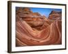 Colorful Sandstone Swirls in the Wave Formation, Paria Canyon, Utah, Usa-Dennis Flaherty-Framed Photographic Print