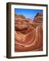 Colorful Sandstone Swirls in the Wave Formation, Paria Canyon, Utah, Usa-Dennis Flaherty-Framed Photographic Print