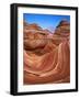 Colorful Sandstone Swirls in the Wave Formation, Paria Canyon, Utah, Usa-Dennis Flaherty-Framed Photographic Print