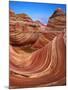 Colorful Sandstone Swirls in the Wave Formation, Paria Canyon, Utah, Usa-Dennis Flaherty-Mounted Photographic Print