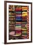 Colorful Sari Shop in Old Delhi Market, Delhi, India-Kymri Wilt-Framed Photographic Print