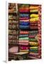 Colorful Sari Shop in Old Delhi Market, Delhi, India-Kymri Wilt-Framed Photographic Print