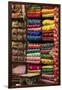 Colorful Sari Shop in Old Delhi Market, Delhi, India-Kymri Wilt-Framed Premium Photographic Print