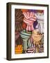 Colorful Scarfs for Sale at Market, Pisa, Italy-Dennis Flaherty-Framed Photographic Print