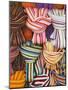 Colorful Scarfs for Sale at Market, Pisa, Italy-Dennis Flaherty-Mounted Photographic Print