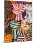 Colorful Scarfs for Sale at Market, Pisa, Italy-Dennis Flaherty-Mounted Photographic Print