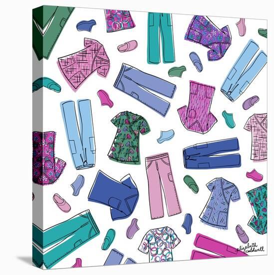 Colorful Scrubs-Elizabeth Caldwell-Stretched Canvas