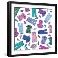 Colorful Scrubs-Elizabeth Caldwell-Framed Giclee Print