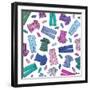 Colorful Scrubs-Elizabeth Caldwell-Framed Giclee Print