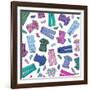 Colorful Scrubs-Elizabeth Caldwell-Framed Giclee Print