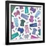 Colorful Scrubs-Elizabeth Caldwell-Framed Giclee Print