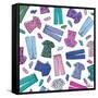 Colorful Scrubs-Elizabeth Caldwell-Framed Stretched Canvas