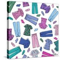 Colorful Scrubs-Elizabeth Caldwell-Stretched Canvas