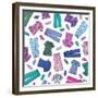Colorful Scrubs-Elizabeth Caldwell-Framed Giclee Print