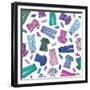 Colorful Scrubs-Elizabeth Caldwell-Framed Giclee Print