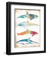 Colorful Sea Life-Milli Villa-Framed Art Print