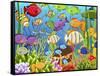 Colorful Sea Life-Jean Plout-Framed Stretched Canvas