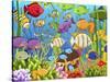 Colorful Sea Life-Jean Plout-Stretched Canvas