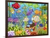 Colorful Sea Life-Jean Plout-Framed Giclee Print