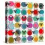 Colorful Seamless Sheep and Yarn Balls Pattern. Seamless Sheep Pattern. Vector Eps10. No Effects Us-Popmarleo-Stretched Canvas