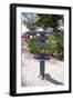 Colorful Signpost at Rum Point Cayman Islan-George Oze-Framed Photographic Print