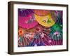 Colorful Silk Umbrellas, China-Keren Su-Framed Photographic Print