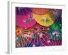 Colorful Silk Umbrellas, China-Keren Su-Framed Photographic Print