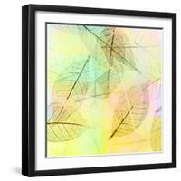 Colorful Skeleton Leaves for Background-Svetlana Foote-Framed Photographic Print