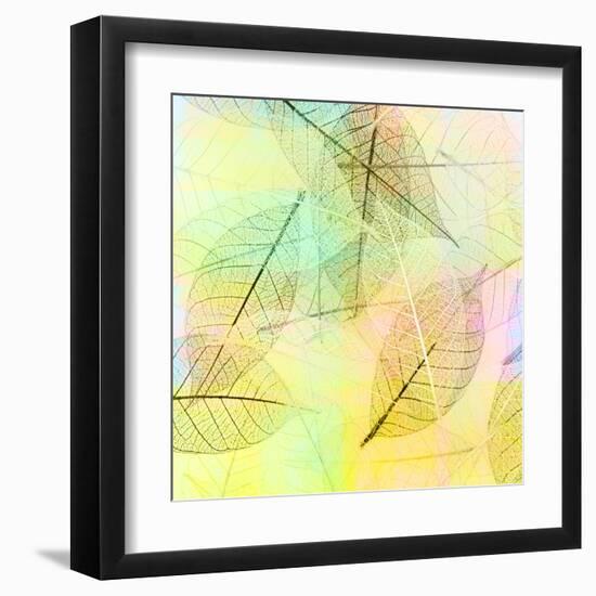 Colorful Skeleton Leaves for Background-Svetlana Foote-Framed Premium Photographic Print