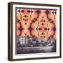 Colorful Skies above New York-Florent Bodart-Framed Giclee Print