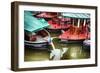 Colorful Small Boats Of Prague-George Oze-Framed Photographic Print