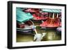 Colorful Small Boats Of Prague-George Oze-Framed Photographic Print