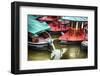 Colorful Small Boats Of Prague-George Oze-Framed Photographic Print