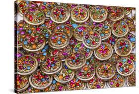 Colorful Souvenir Jewelry, Guanajuato, Mexico-William Perry-Stretched Canvas