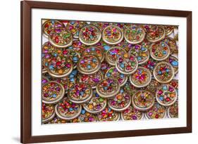 Colorful Souvenir Jewelry, Guanajuato, Mexico-William Perry-Framed Premium Photographic Print