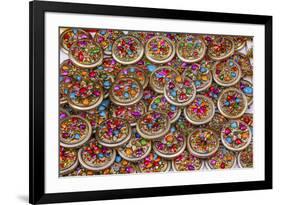 Colorful Souvenir Jewelry, Guanajuato, Mexico-William Perry-Framed Premium Photographic Print