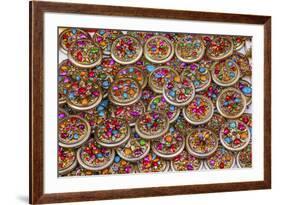 Colorful Souvenir Jewelry, Guanajuato, Mexico-William Perry-Framed Premium Photographic Print