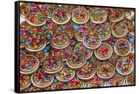 Colorful Souvenir Jewelry, Guanajuato, Mexico-William Perry-Framed Stretched Canvas