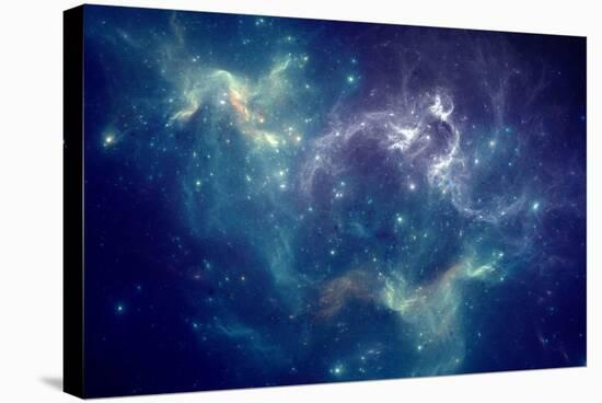 Colorful Space Nebula-pitris-Stretched Canvas