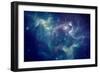 Colorful Space Nebula-pitris-Framed Art Print