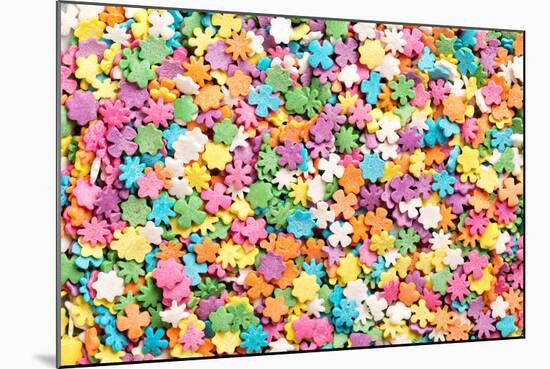 Colorful Sprinkles Background-Elena Veselova-Mounted Photographic Print