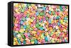 Colorful Sprinkles Background-Elena Veselova-Framed Stretched Canvas