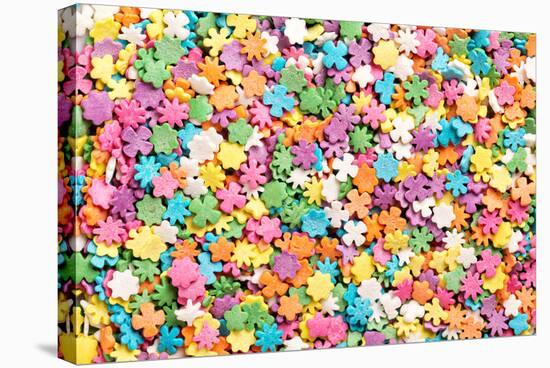 Colorful Sprinkles Background-Elena Veselova-Stretched Canvas