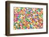 Colorful Sprinkles Background-Elena Veselova-Framed Photographic Print