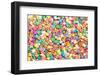 Colorful Sprinkles Background-Elena Veselova-Framed Photographic Print